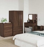 VidaXL Opbergkast Bruin Eiken 60 x 48 x 81 cm Bewerkt hout