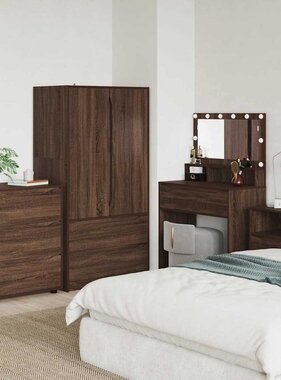 VidaXL Opbergkast Bruin Eiken 60 x 48 x 81 cm Bewerkt hout