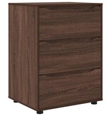 VidaXL Opbergkast Bruin Eiken 60 x 48 x 81 cm Bewerkt hout