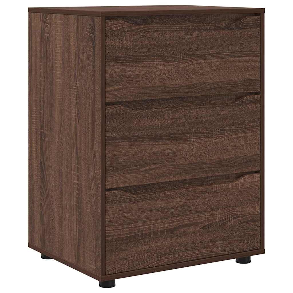 VidaXL Opbergkast Bruin Eiken 60 x 48 x 81 cm Bewerkt hout