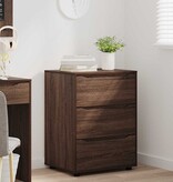 VidaXL Opbergkast Bruin Eiken 60 x 48 x 81 cm Bewerkt hout