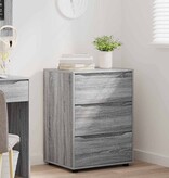 VidaXL Opbergkast Grijs Sonoma 60 x 48 x 81 cm Bewerkt hout