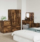 VidaXL Opbergkast Gerookt eiken 60 x 48 x 81 cm Bewerkt hout