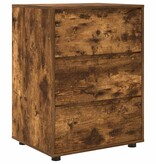 VidaXL Opbergkast Gerookt eiken 60 x 48 x 81 cm Bewerkt hout