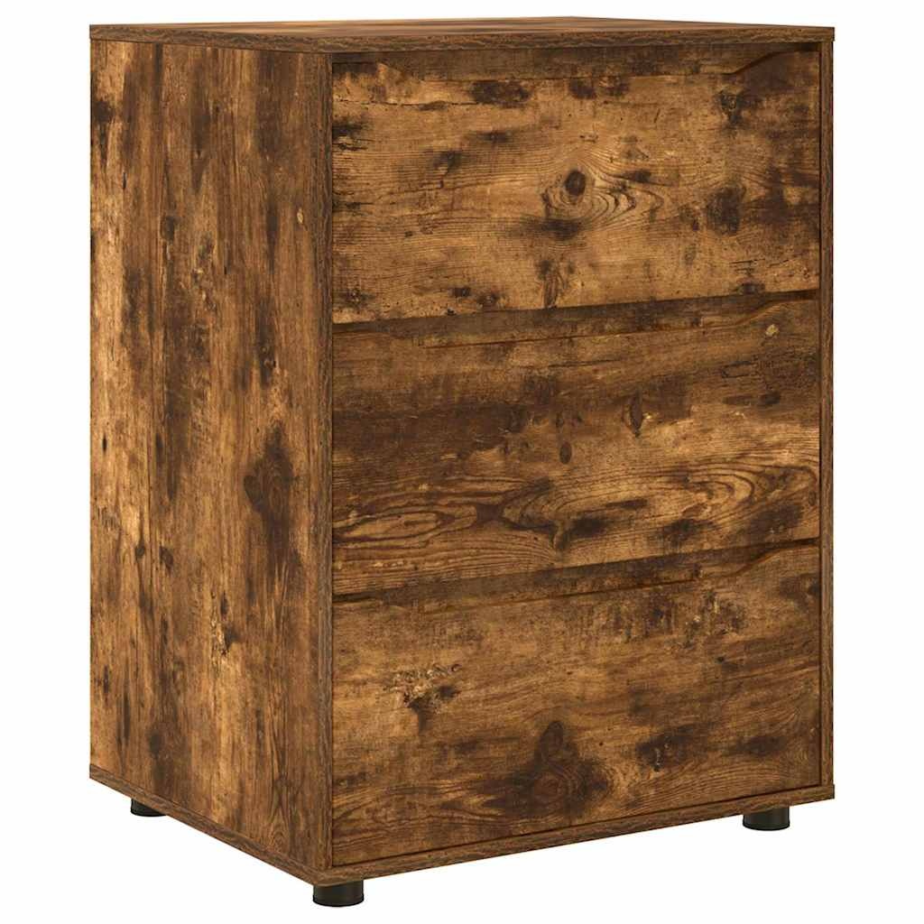 VidaXL Opbergkast Gerookt eiken 60 x 48 x 81 cm Bewerkt hout