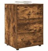 VidaXL Opbergkast Gerookt eiken 60 x 48 x 81 cm Bewerkt hout
