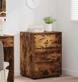 VidaXL Opbergkast Gerookt eiken 60 x 48 x 81 cm Bewerkt hout