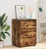 VidaXL Opbergkast Gerookt eiken 60 x 48 x 81 cm Bewerkt hout