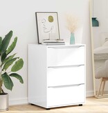 VidaXL Opbergkast Hoogglans wit 60 x 48 x 81 cm Bewerkt hout