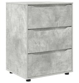 VidaXL Opbergkast Beton Grijs 60 x 48 x 81 cm Bewerkt hout