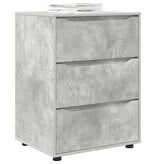VidaXL Opbergkast Beton Grijs 60 x 48 x 81 cm Bewerkt hout
