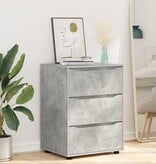 VidaXL Opbergkast Beton Grijs 60 x 48 x 81 cm Bewerkt hout