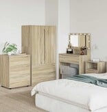 VidaXL Opbergkast Sonoma Eiken 60 x 48 x 81 cm Bewerkt hout