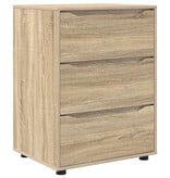 VidaXL Opbergkast Sonoma Eiken 60 x 48 x 81 cm Bewerkt hout