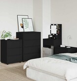 VidaXL Opbergkast Zwart 60 x 48 x 81 cm Bewerkt hout