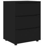 VidaXL Opbergkast Zwart 60 x 48 x 81 cm Bewerkt hout