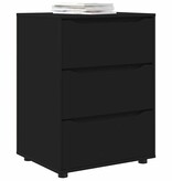 VidaXL Opbergkast Zwart 60 x 48 x 81 cm Bewerkt hout