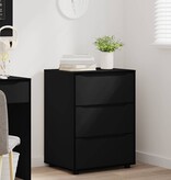 VidaXL Opbergkast Zwart 60 x 48 x 81 cm Bewerkt hout