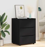 VidaXL Opbergkast Zwart 60 x 48 x 81 cm Bewerkt hout