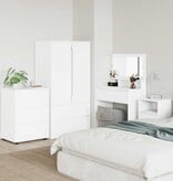 VidaXL Opbergkast Wit 60 x 48 x 81 cm Bewerkt hout