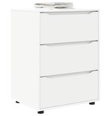 VidaXL Opbergkast Wit 60 x 48 x 81 cm Bewerkt hout