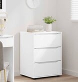 VidaXL Opbergkast Wit 60 x 48 x 81 cm Bewerkt hout