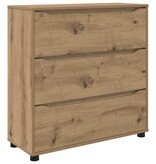 VidaXL Opbergkast Artisan Eiken 80 x 31 x 81 cm Bewerkt hout