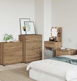 VidaXL Opbergkast Artisan Eiken 80 x 31 x 81 cm Bewerkt hout