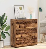 VidaXL Opbergkast Oud Hout 80 x 31 x 81 cm Bewerkt hout