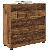 VidaXL Opbergkast Oud Hout 80 x 31 x 81 cm Bewerkt hout
