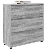 VidaXL Opbergkast Grijs Sonoma 80 x 31 x 81 cm Bewerkt hout