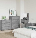 VidaXL Opbergkast Grijs Sonoma 80 x 31 x 81 cm Bewerkt hout