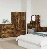 VidaXL Opbergkast Gerookt eiken 80 x 31 x 81 cm Bewerkt hout