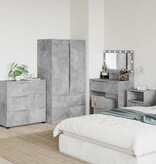 VidaXL Opbergkast Beton Grijs 80 x 31 x 81 cm Bewerkt hout