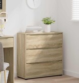 VidaXL Opbergkast Sonoma Eiken 80 x 31 x 81 cm Bewerkt hout
