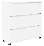 VidaXL Opbergkast Wit 80 x 31 x 81 cm Bewerkt hout