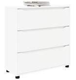 VidaXL Opbergkast Wit 80 x 31 x 81 cm Bewerkt hout