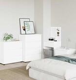 VidaXL Opbergkast Wit 80 x 31 x 81 cm Bewerkt hout