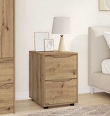 VidaXL Opbergkast Artisan Eiken 40 x 48 x 57 cm Bewerkt hout