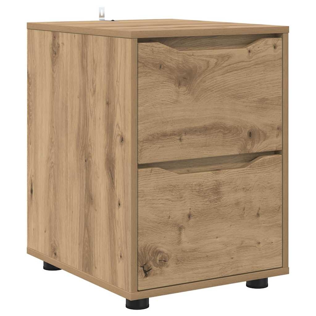 VidaXL Opbergkast Artisan Eiken 40 x 48 x 57 cm Bewerkt hout