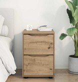 VidaXL Opbergkast Artisan Eiken 40 x 48 x 57 cm Bewerkt hout