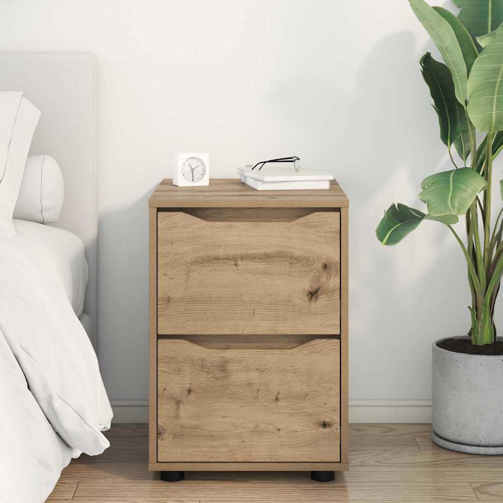 VidaXL Opbergkast Artisan Eiken 40 x 48 x 57 cm Bewerkt hout