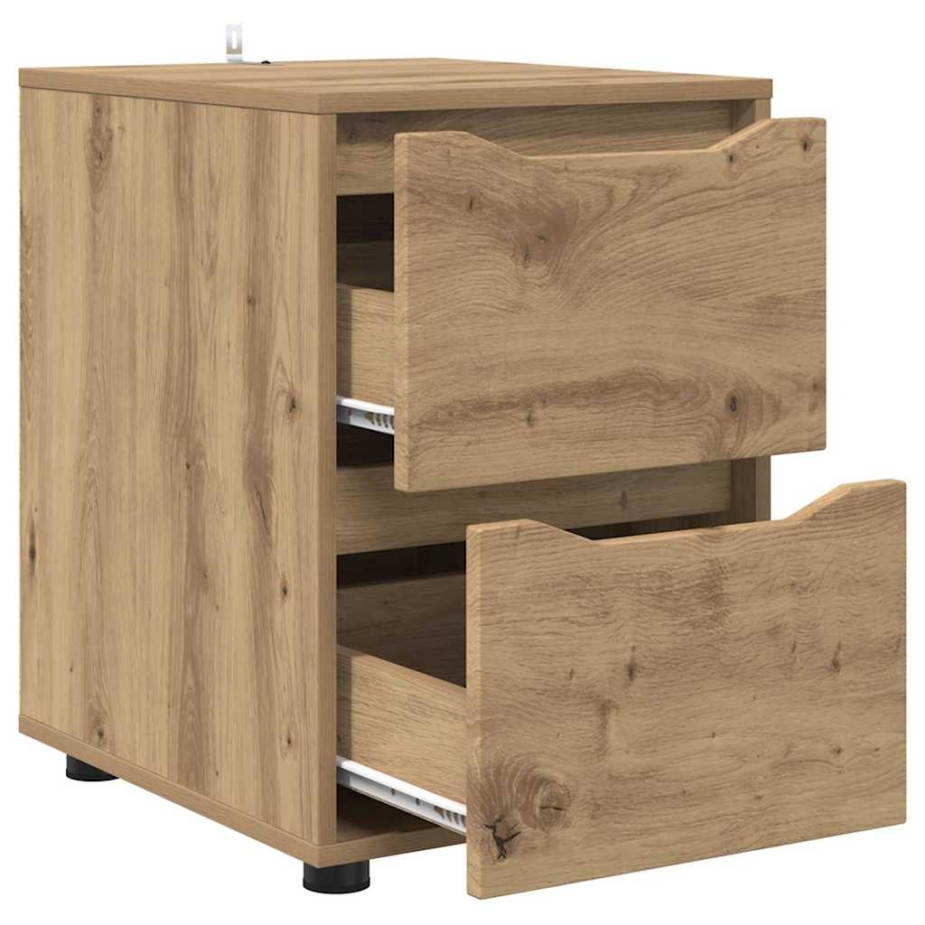 VidaXL Opbergkast Artisan Eiken 40 x 48 x 57 cm Bewerkt hout