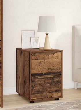 VidaXL Opbergkast Oud Hout 40 x 48 x 57 cm Bewerkt hout