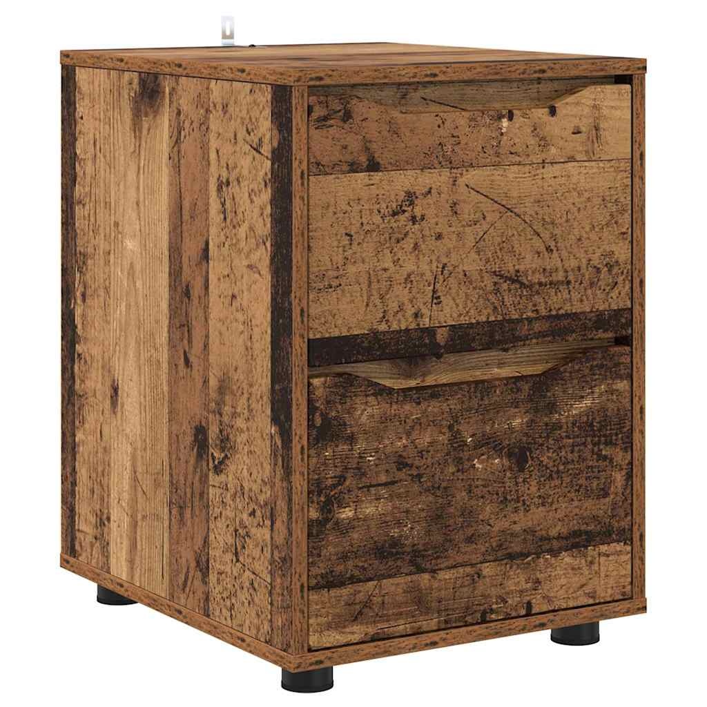 VidaXL Opbergkast Oud Hout 40 x 48 x 57 cm Bewerkt hout