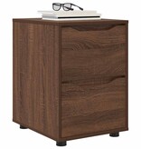 VidaXL Opbergkast Bruin Eiken 40 x 48 x 57 cm Bewerkt hout