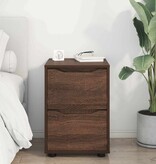 VidaXL Opbergkast Bruin Eiken 40 x 48 x 57 cm Bewerkt hout