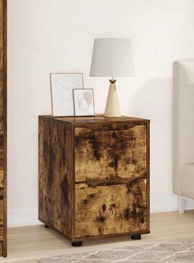 VidaXL Opbergkast Gerookt eiken 40 x 48 x 57 cm Bewerkt hout