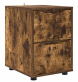 VidaXL Opbergkast Gerookt eiken 40 x 48 x 57 cm Bewerkt hout