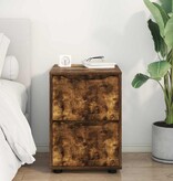 VidaXL Opbergkast Gerookt eiken 40 x 48 x 57 cm Bewerkt hout